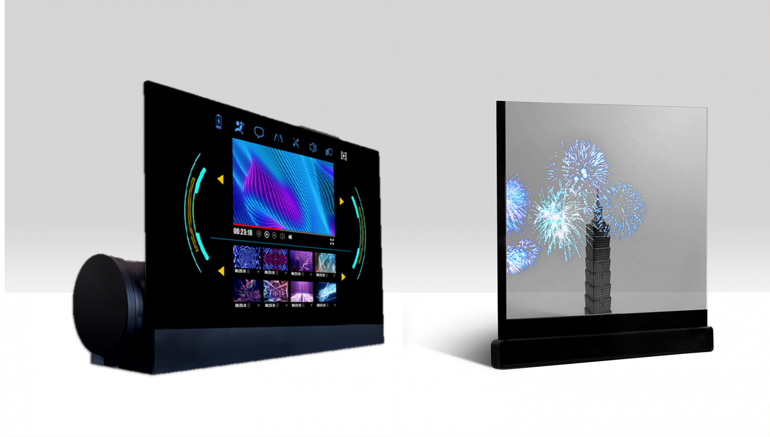 可卷式、折迭性、高透明